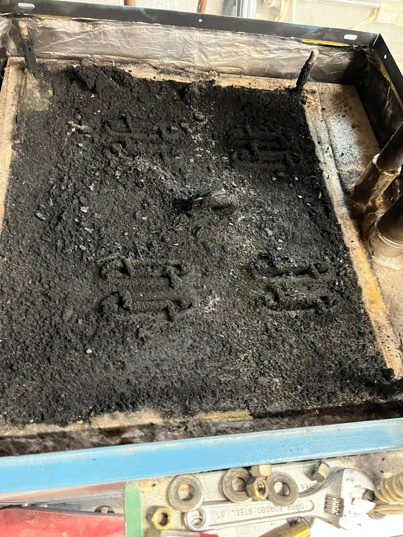 Oil burner system needing service