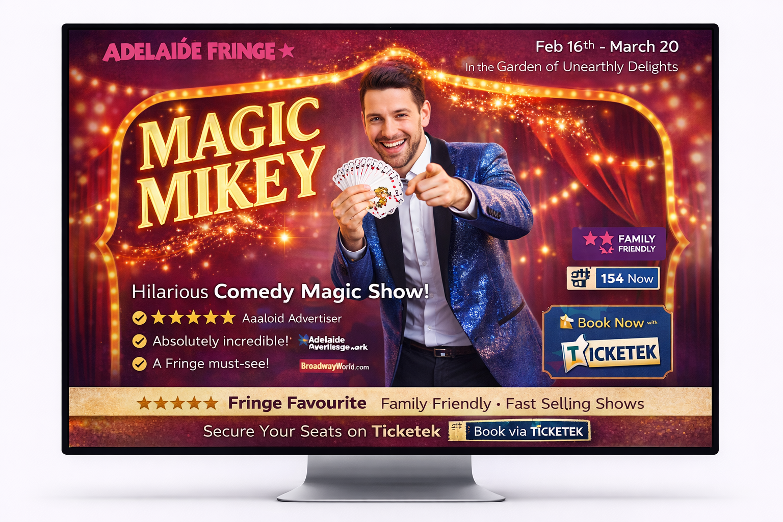 Adelaide Fringe Pop-Up website