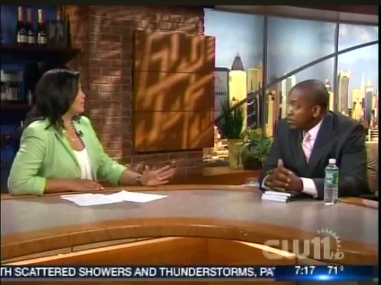 Leonard Person Jr. on CW 11 news channel