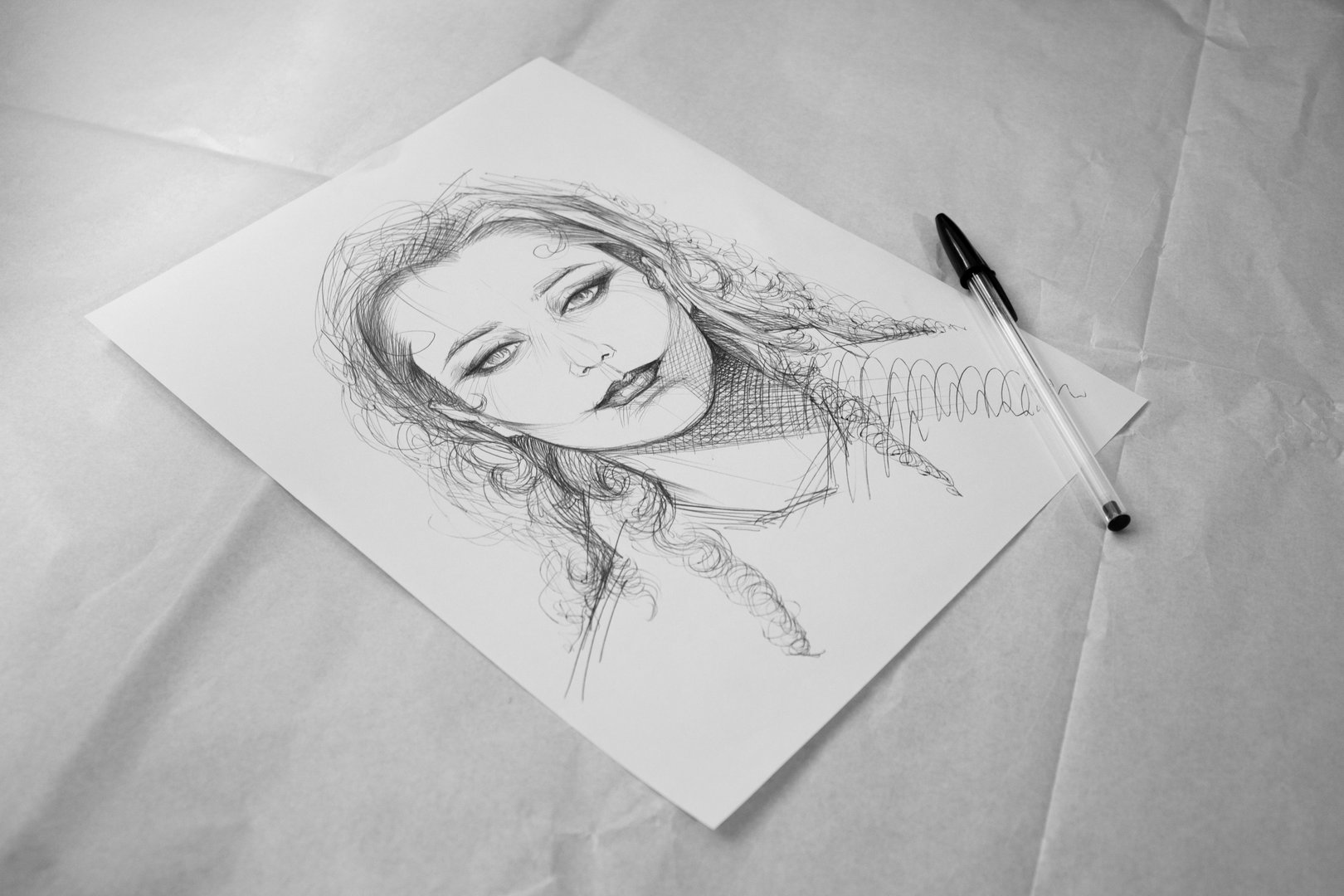 Photograph of a sketch