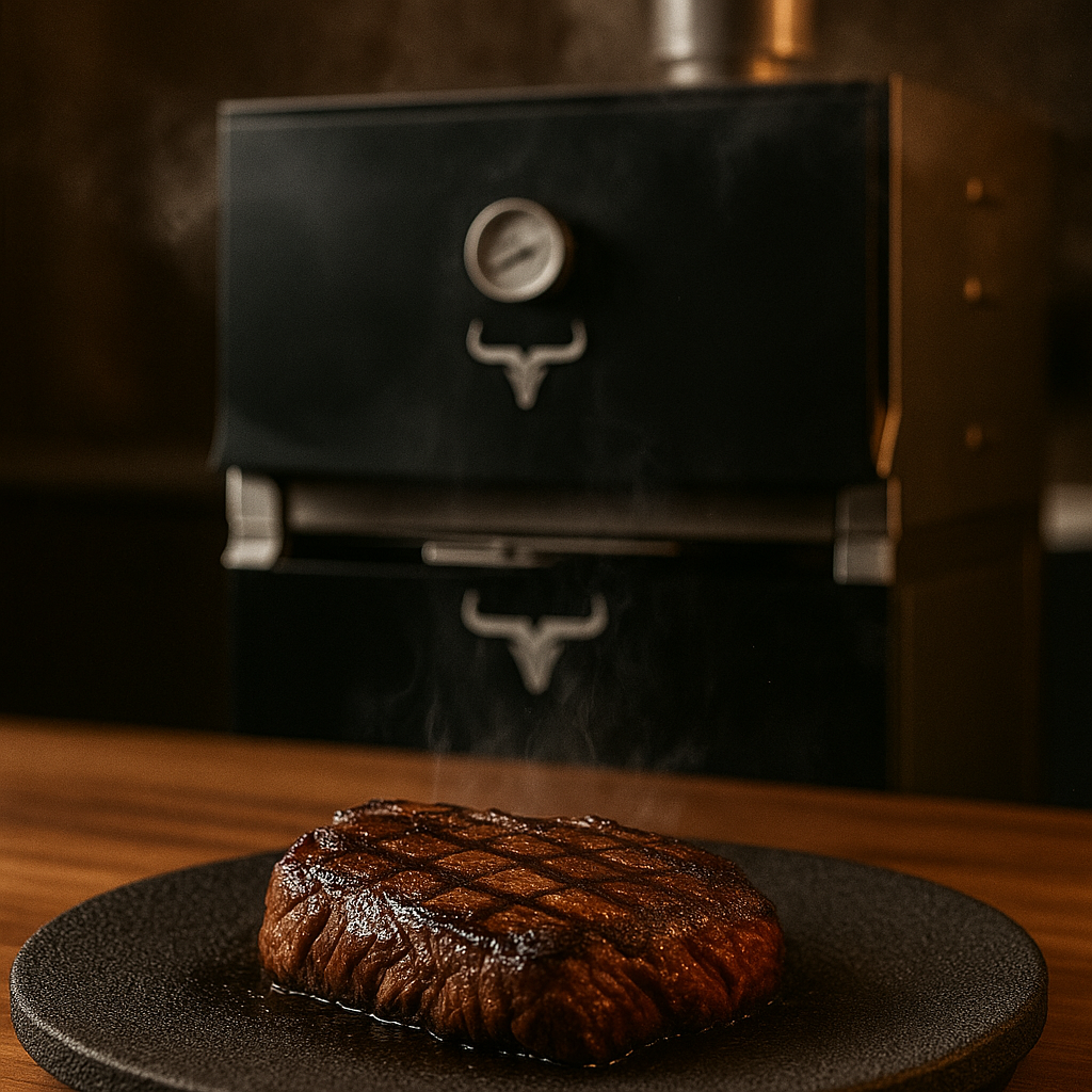 Cortes de carne premium en horno de brasa profesional Malevo - Transformación de cortes económicos