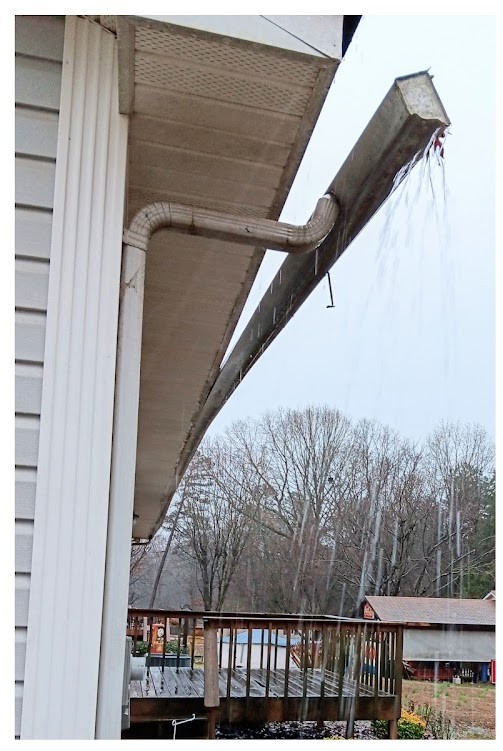 Before gutter restoration