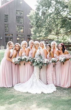 Natural Chic Blush and Grey Wedding