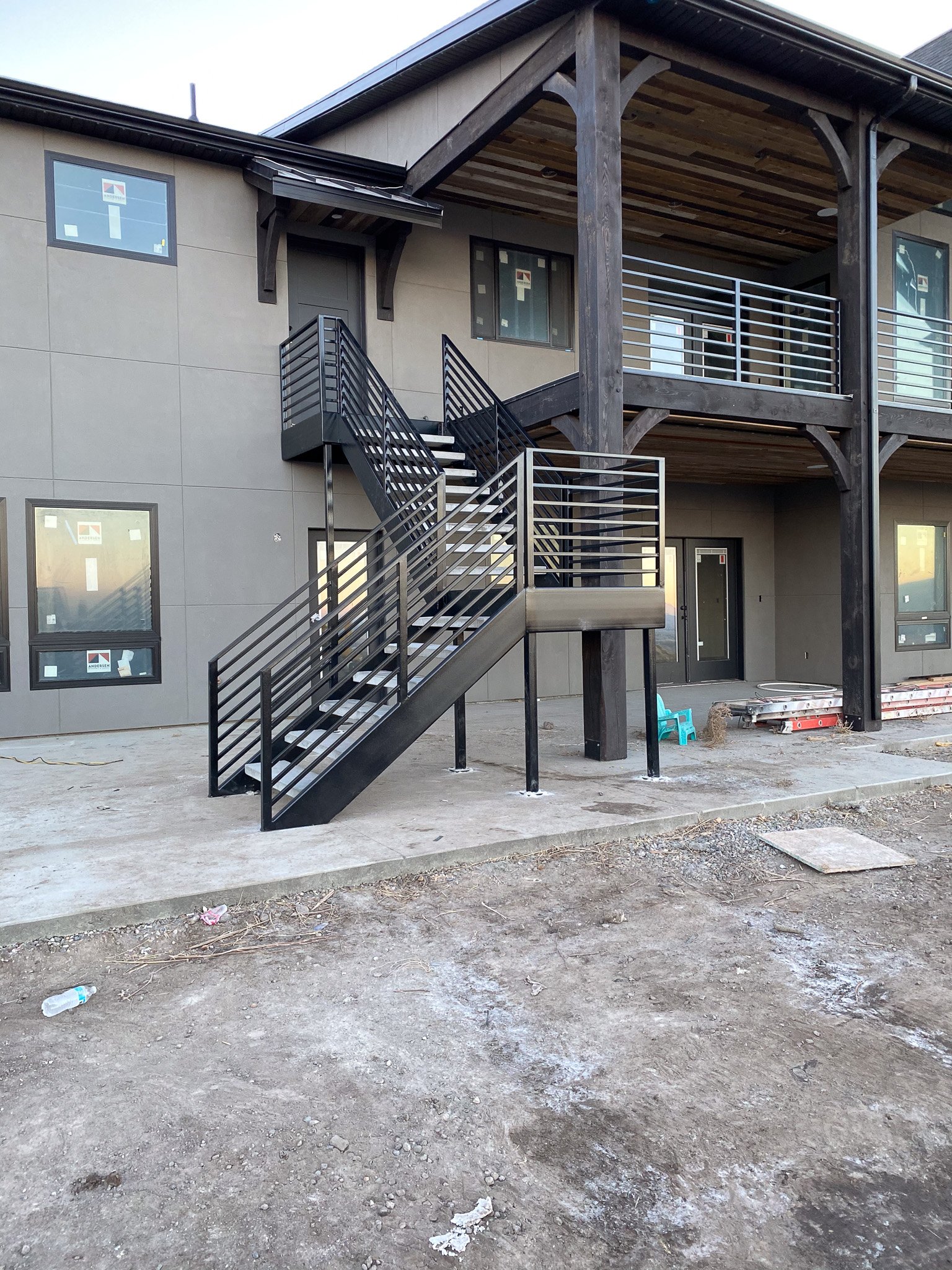 Exceptional powder coating finish on architectural elements