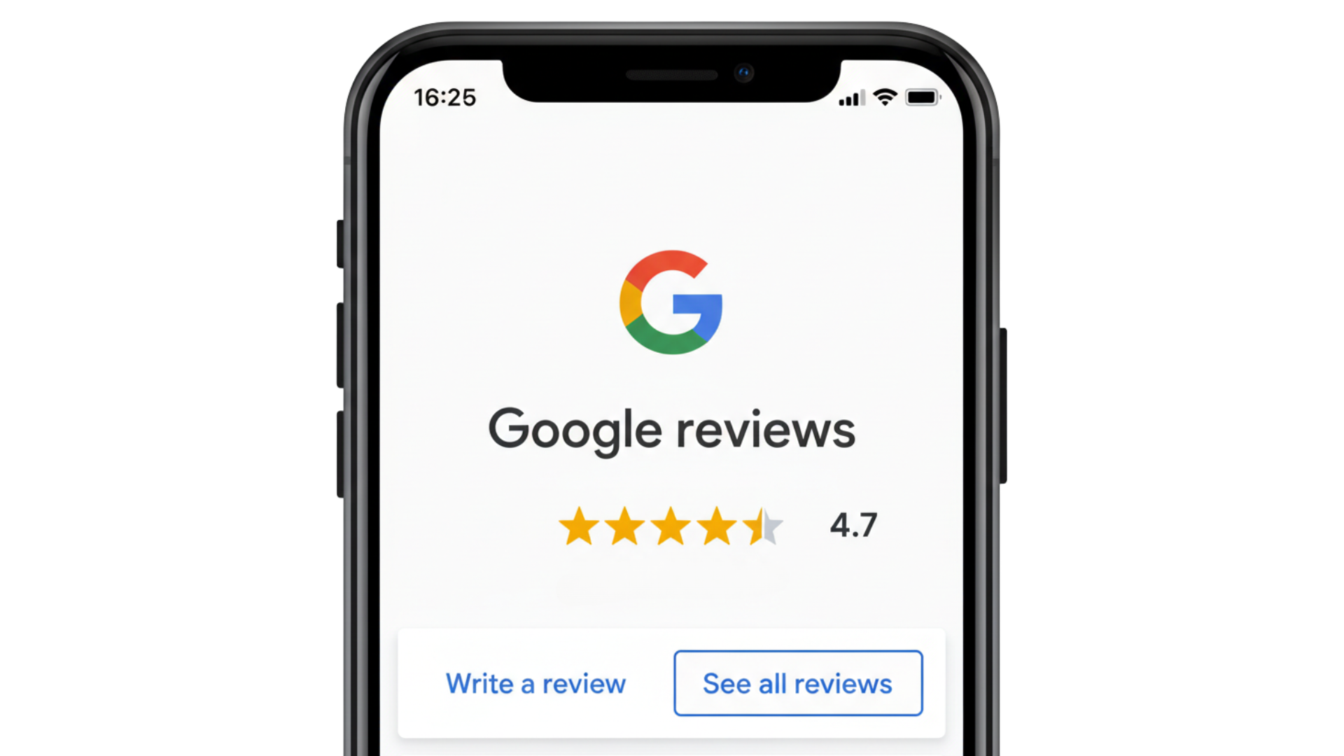 Google Reviews 5 star rating