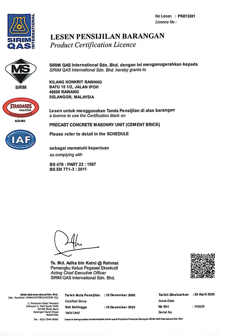 Safety Compliance Certification