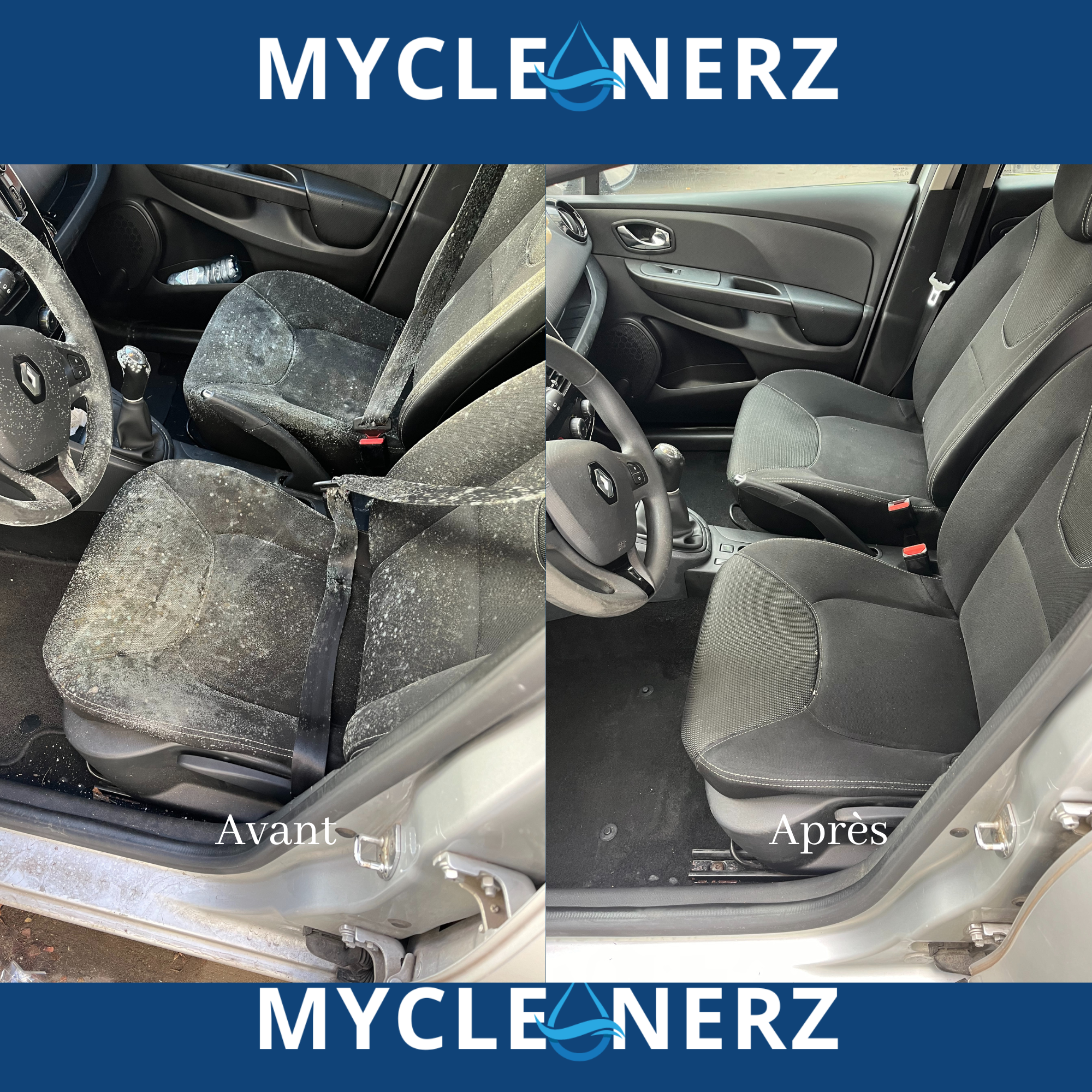 Before and after cleaning comparison