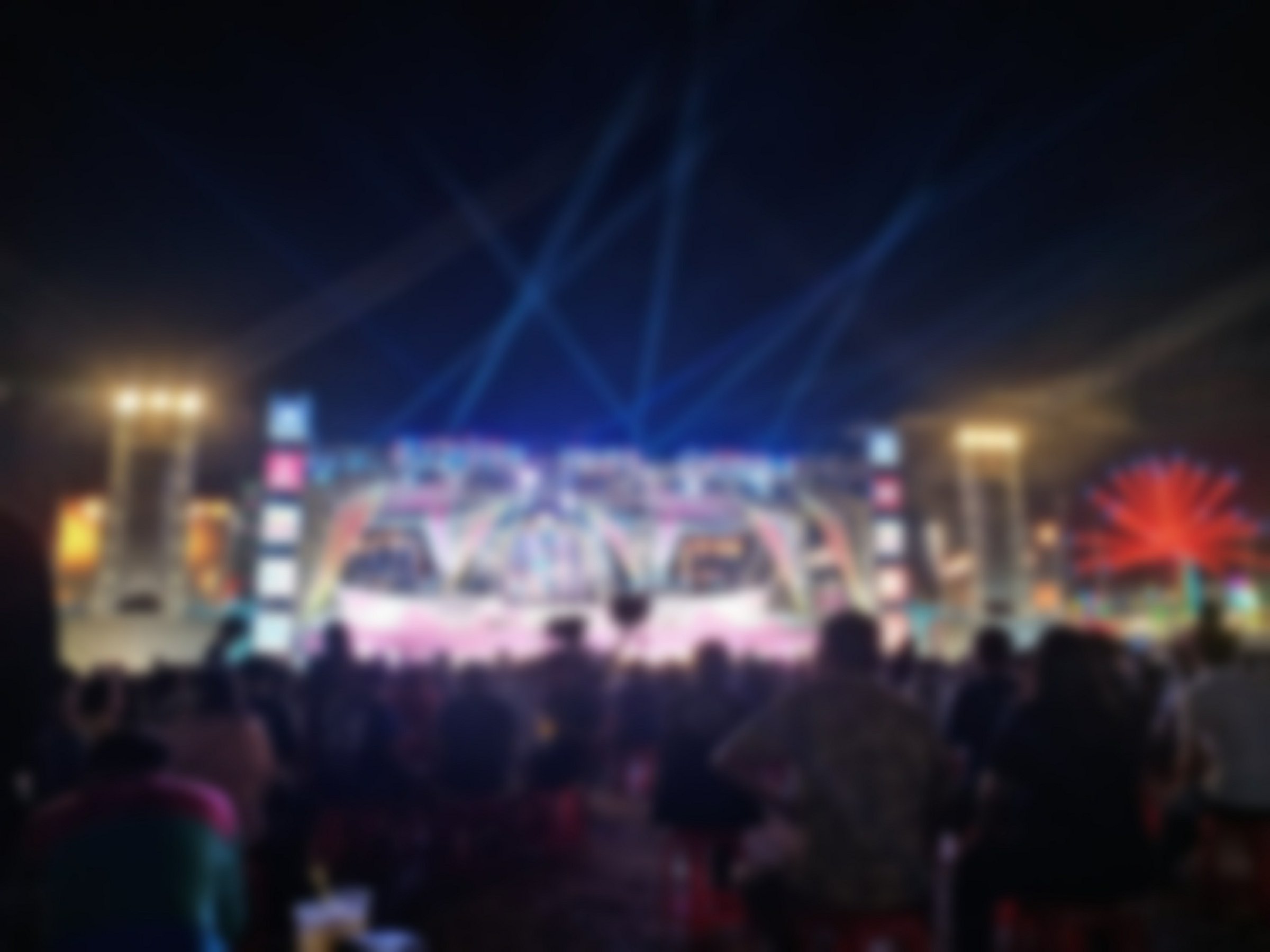 blur of music concert of background