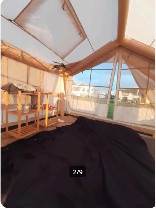 Mobile Air Home tent setup