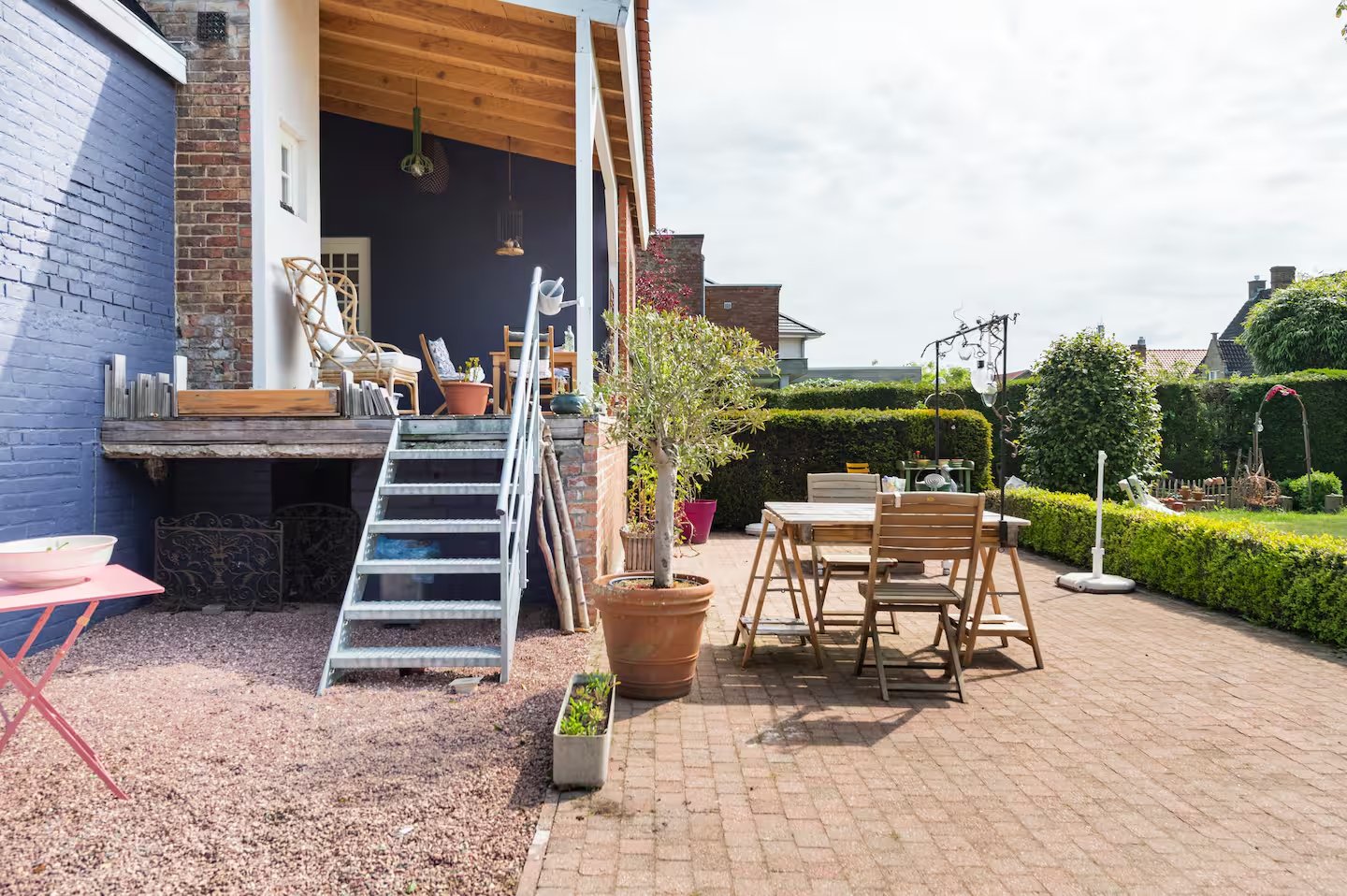 Gezellige tuin en terras B&B Bruges