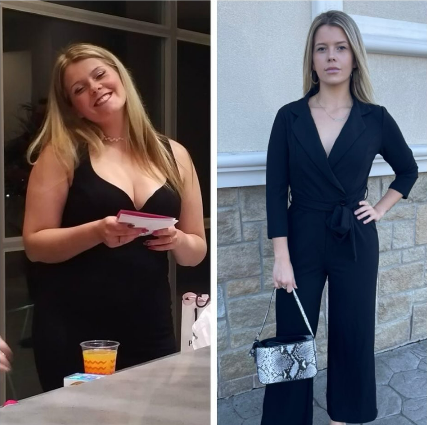 Weight loss transformation