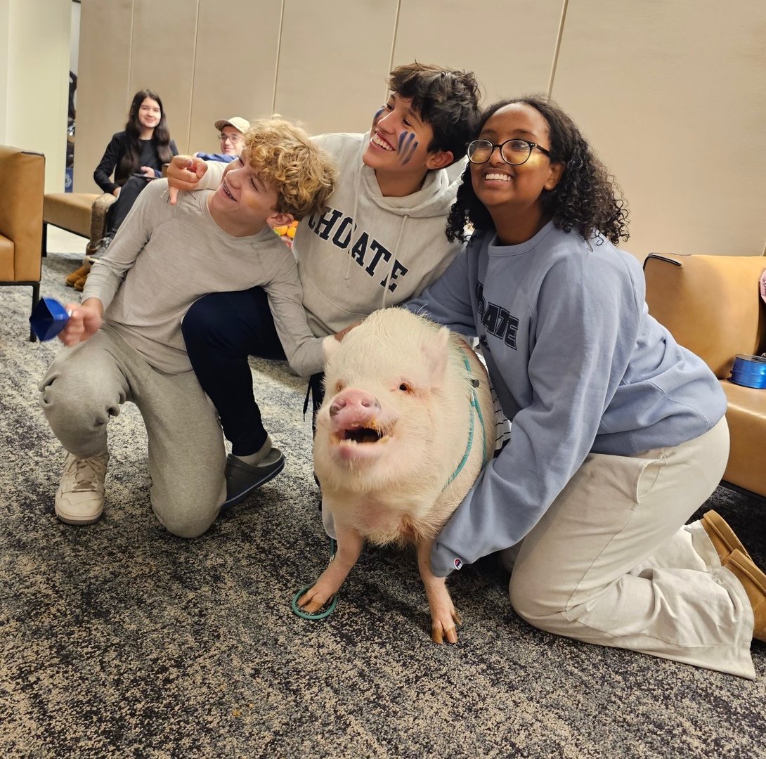 Teacher with students