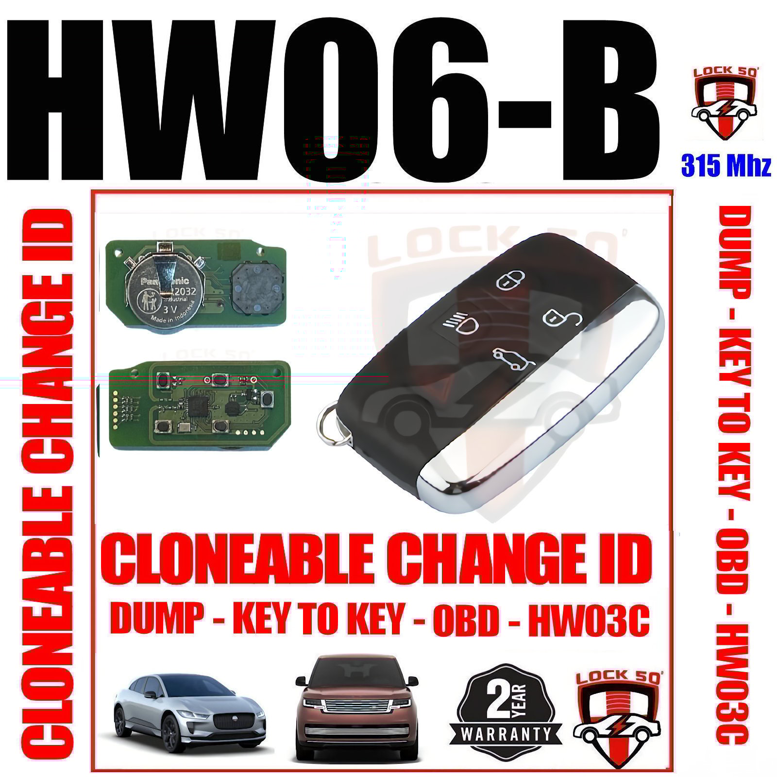HW06-B Lock50 Change ID Key