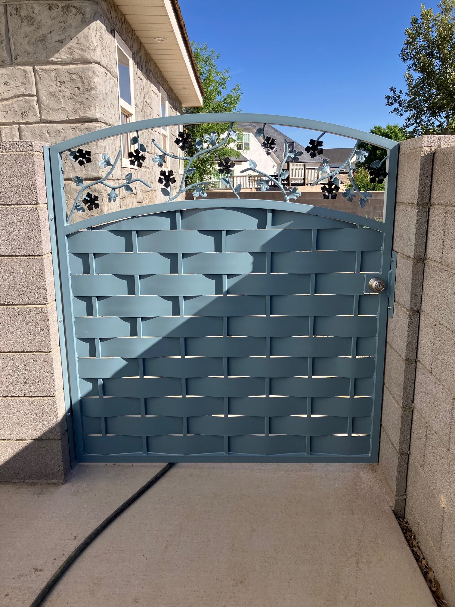 Custom walk through gate