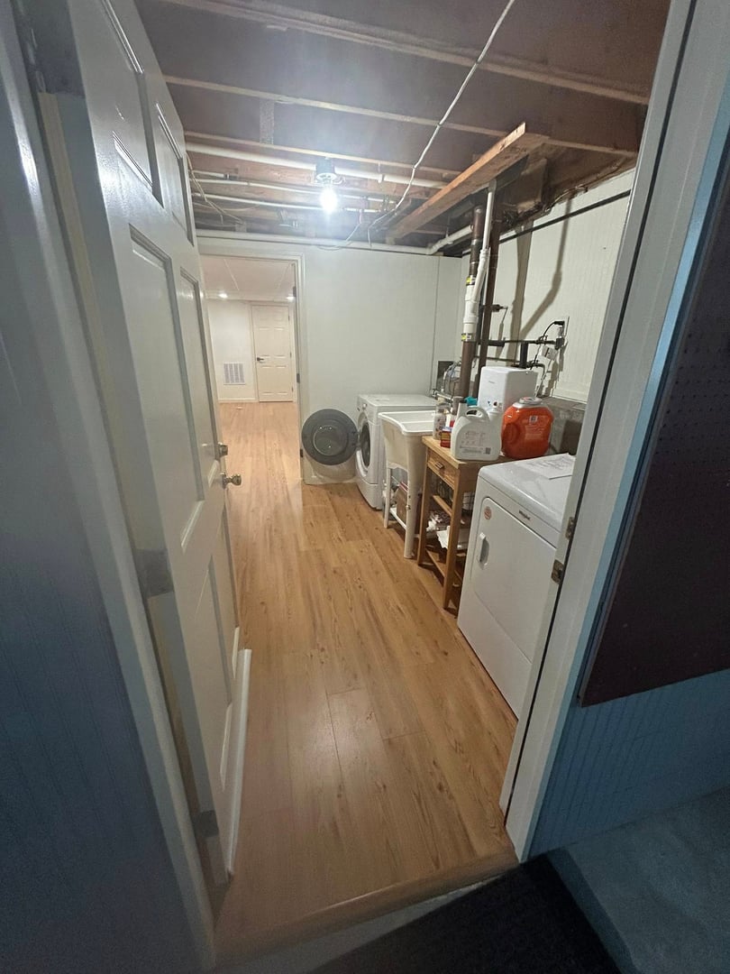 Fresh flooring and finished bathroom Maumee OH