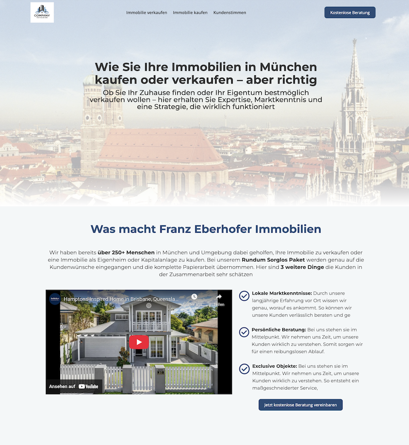 Premium Business Website Beispiel