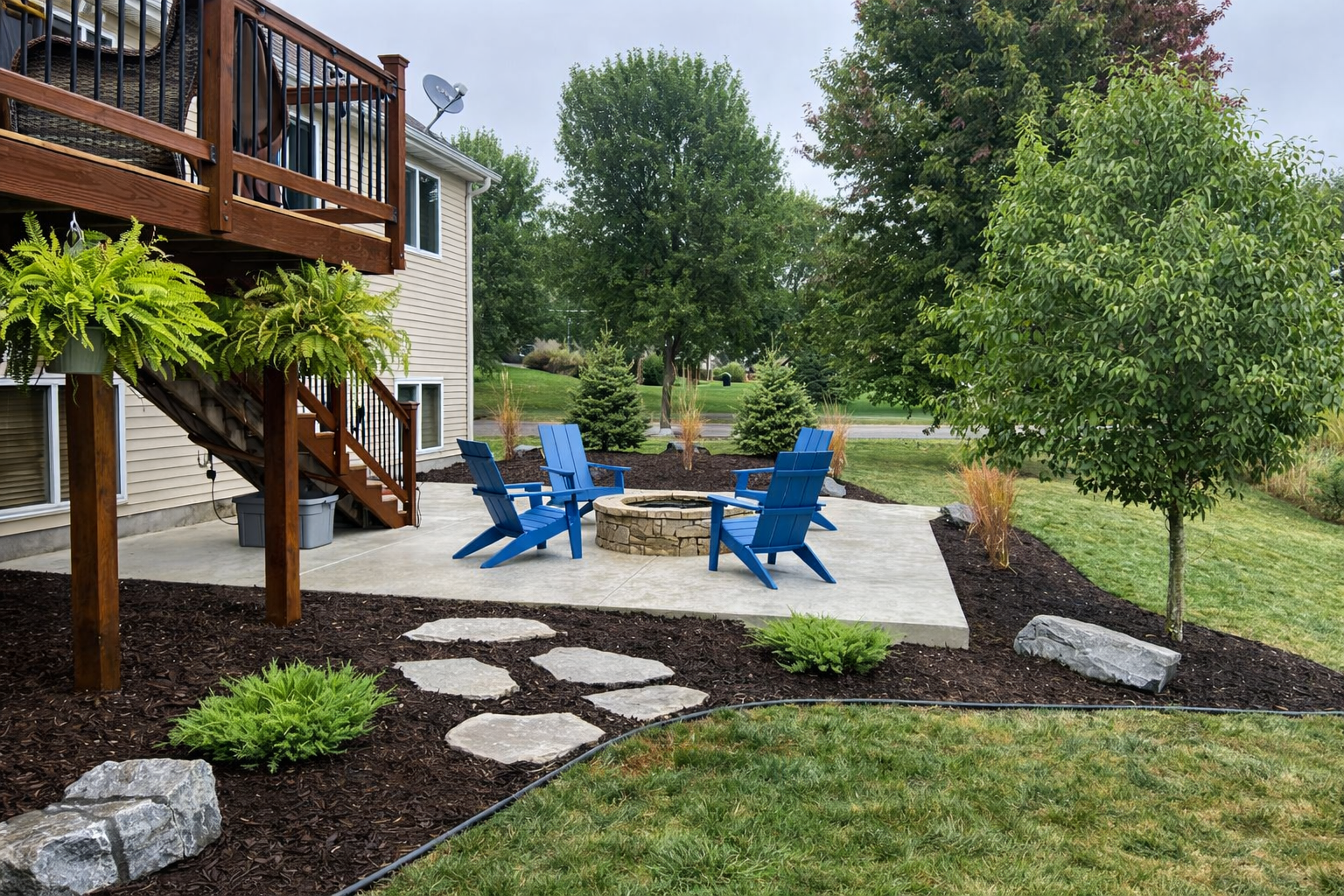 Concrete construction project