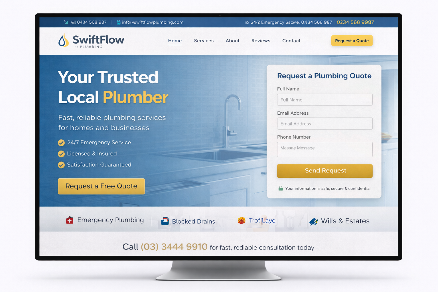 BrightSpark Electrical website