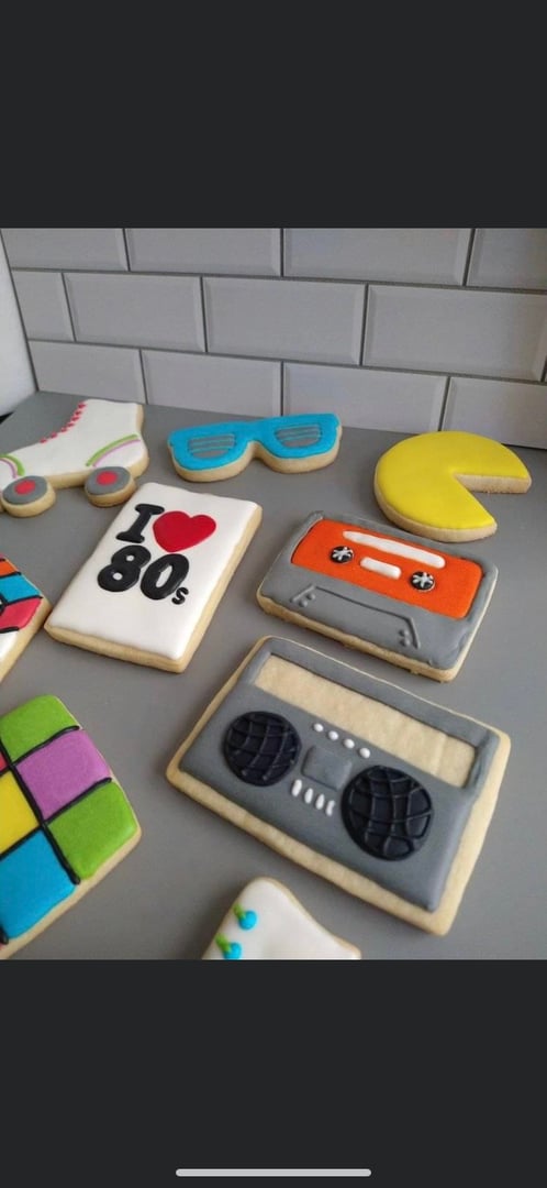 Custom designed cookies from The Bottom Line Bakeshop