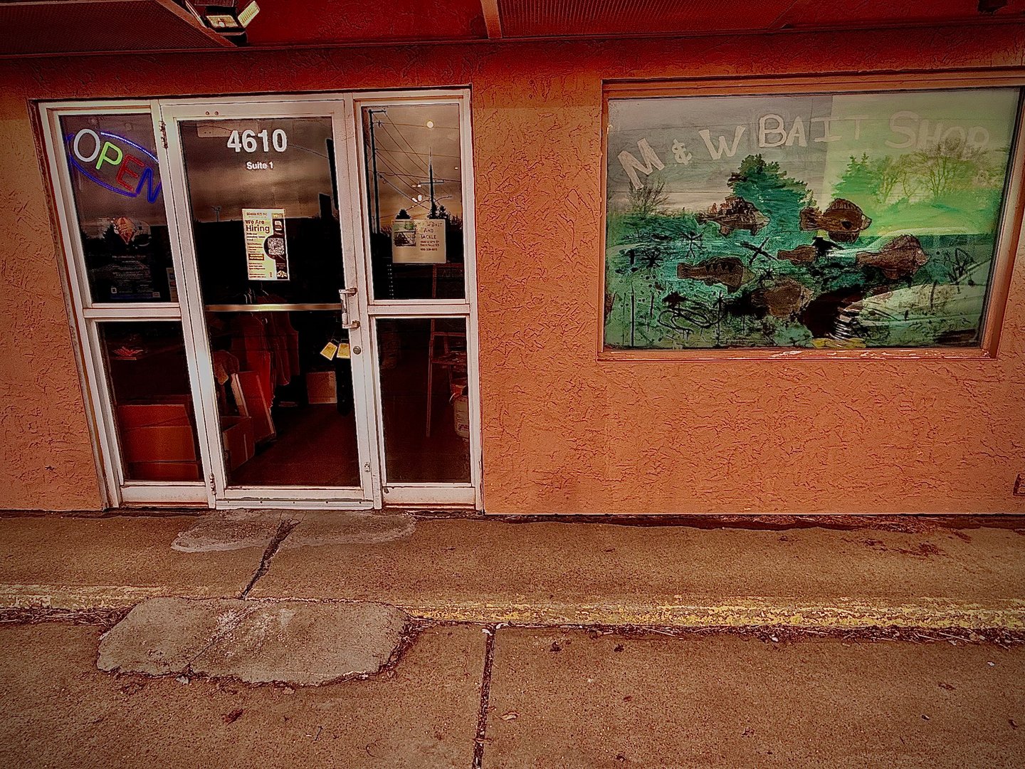 M & W Bait & Tackle Shop storefront