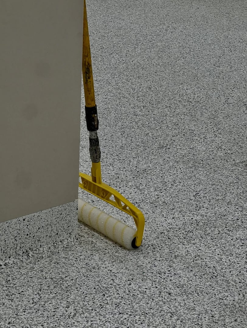 Concrete coatings work