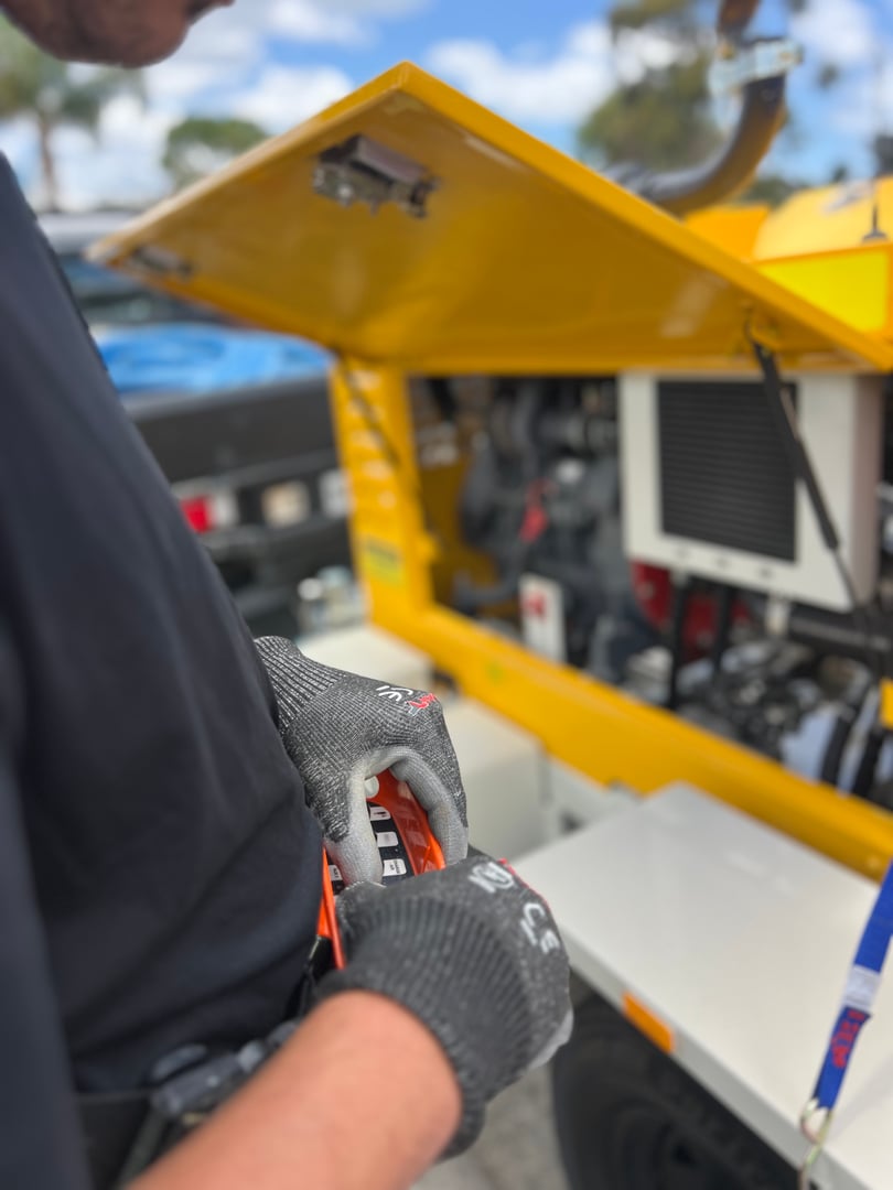 A&E Contracting concrete pumping in action on construction site