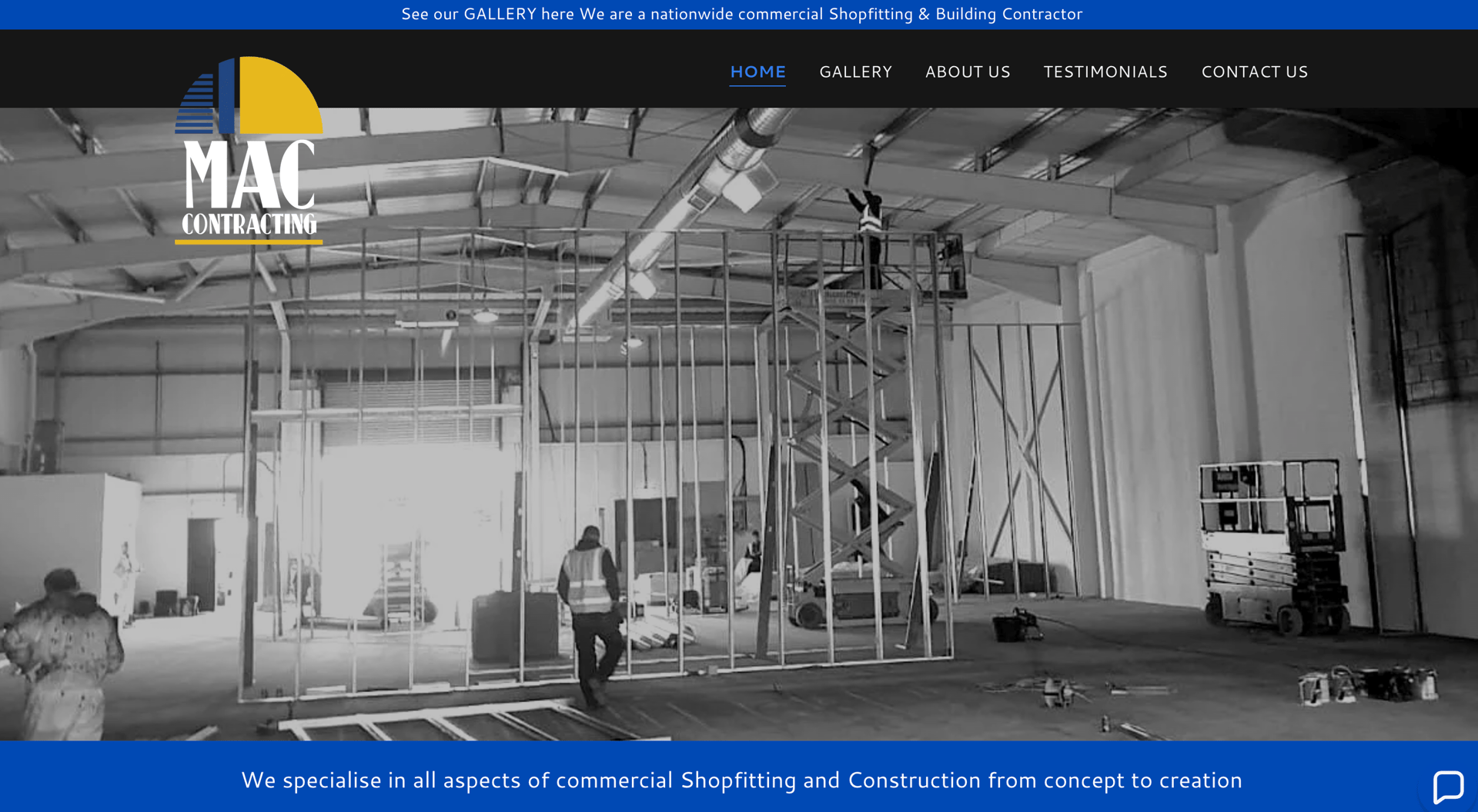 Mac Home website example