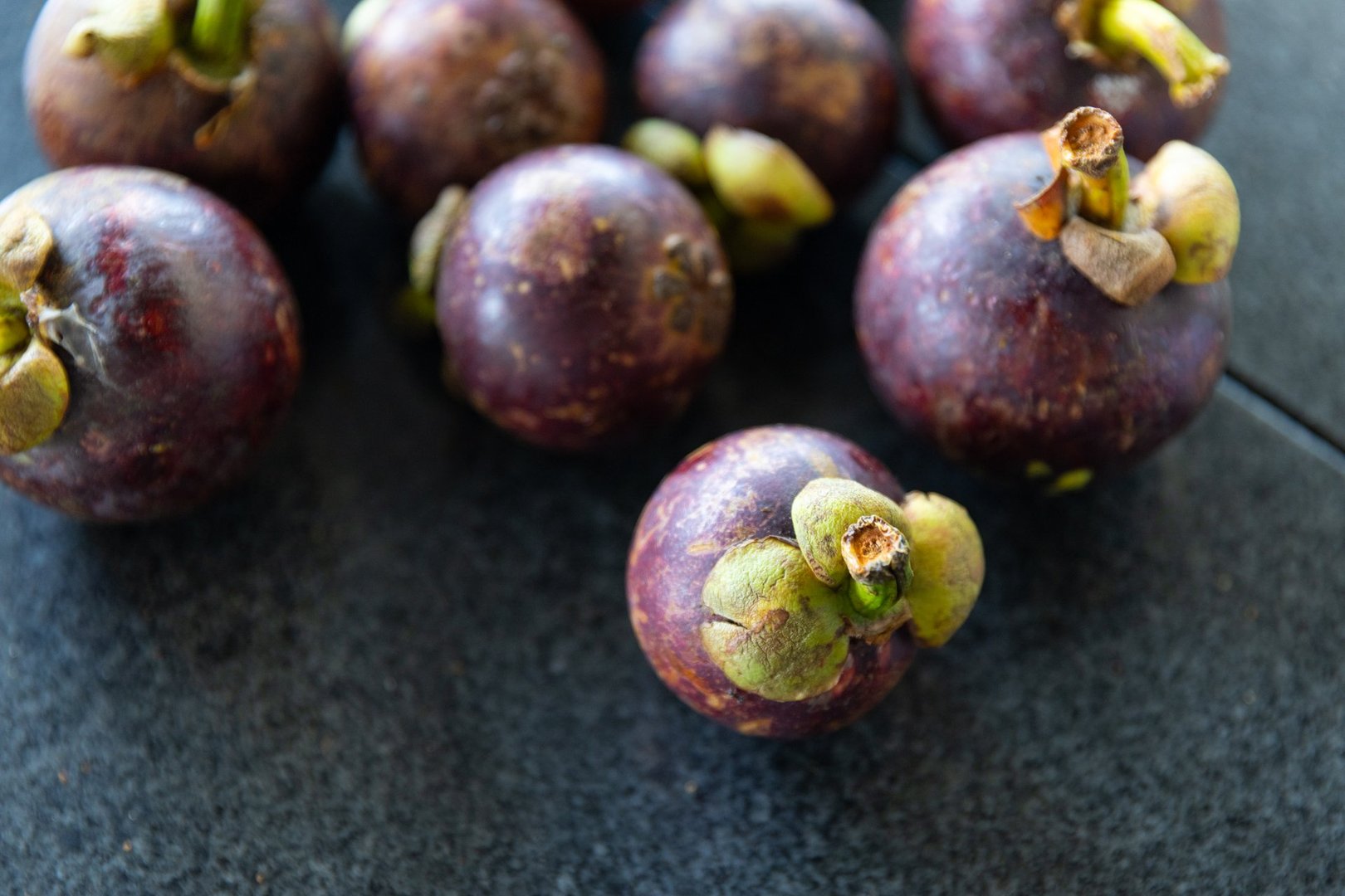 The delicious mangosteen, also known as "Queen of Fruits" in Malaysia.