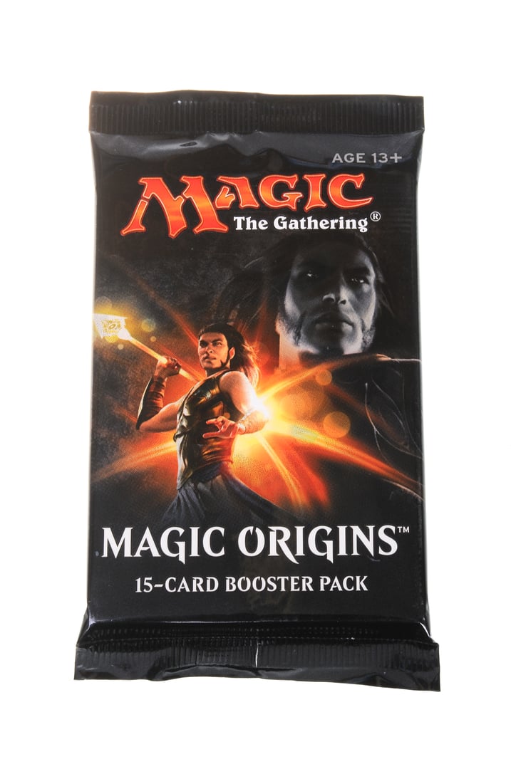 Adelaide, Australia - February 23, 2016: A Studio image of unopened packets of the Magic the Gathering - Magic Origins trading card game. Magic the Gathering trading cards are very popular worldwide with a large market for the cards and card tornaments.