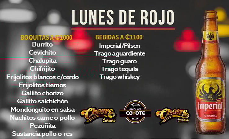 Lunes de Rojo - Promoción especial todos los lunes