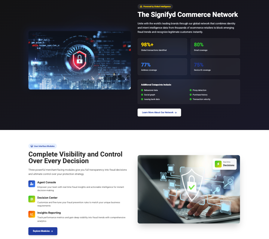 Tech Startup Platform website showcase