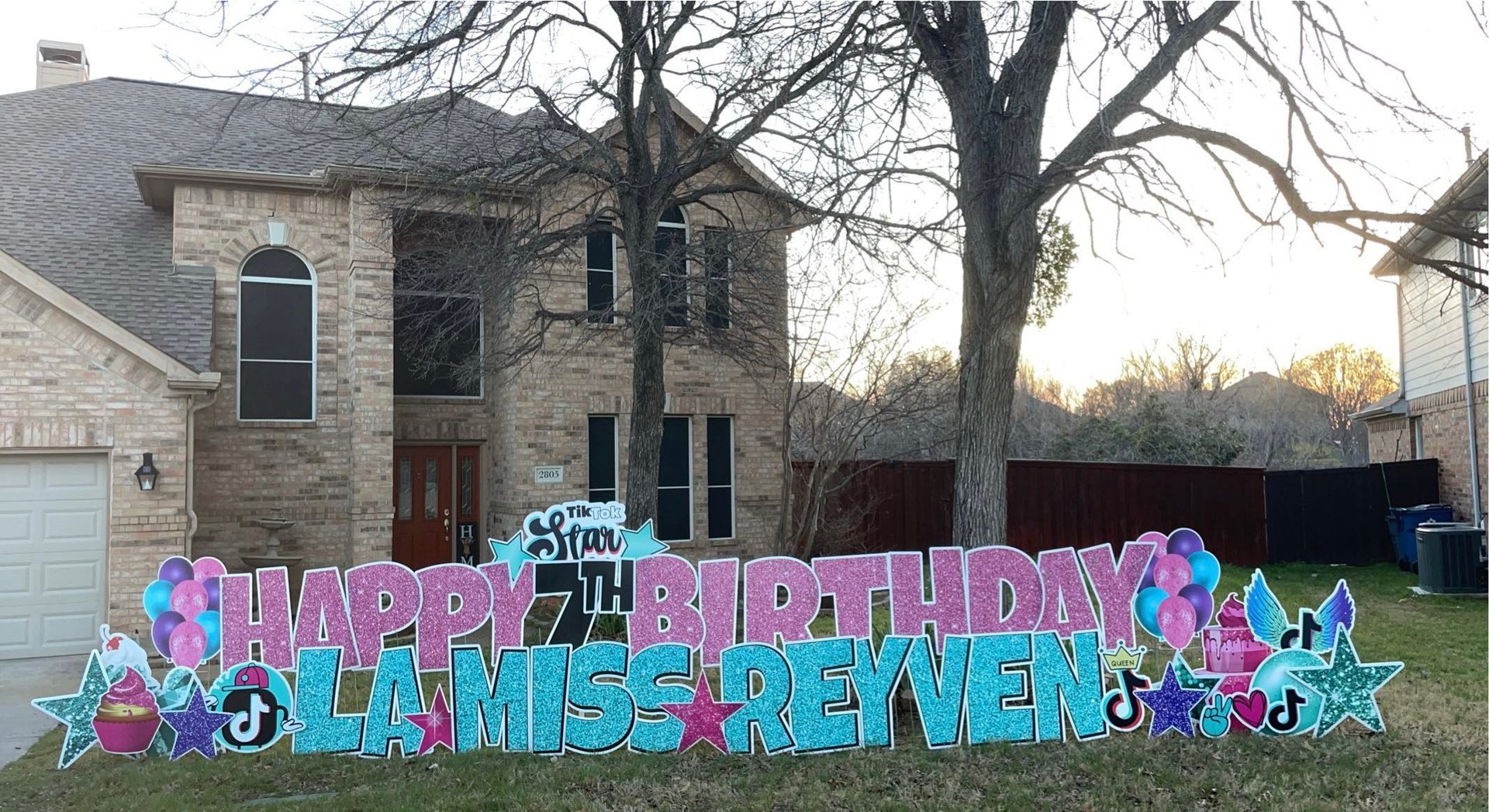 TikTok Theme yard display