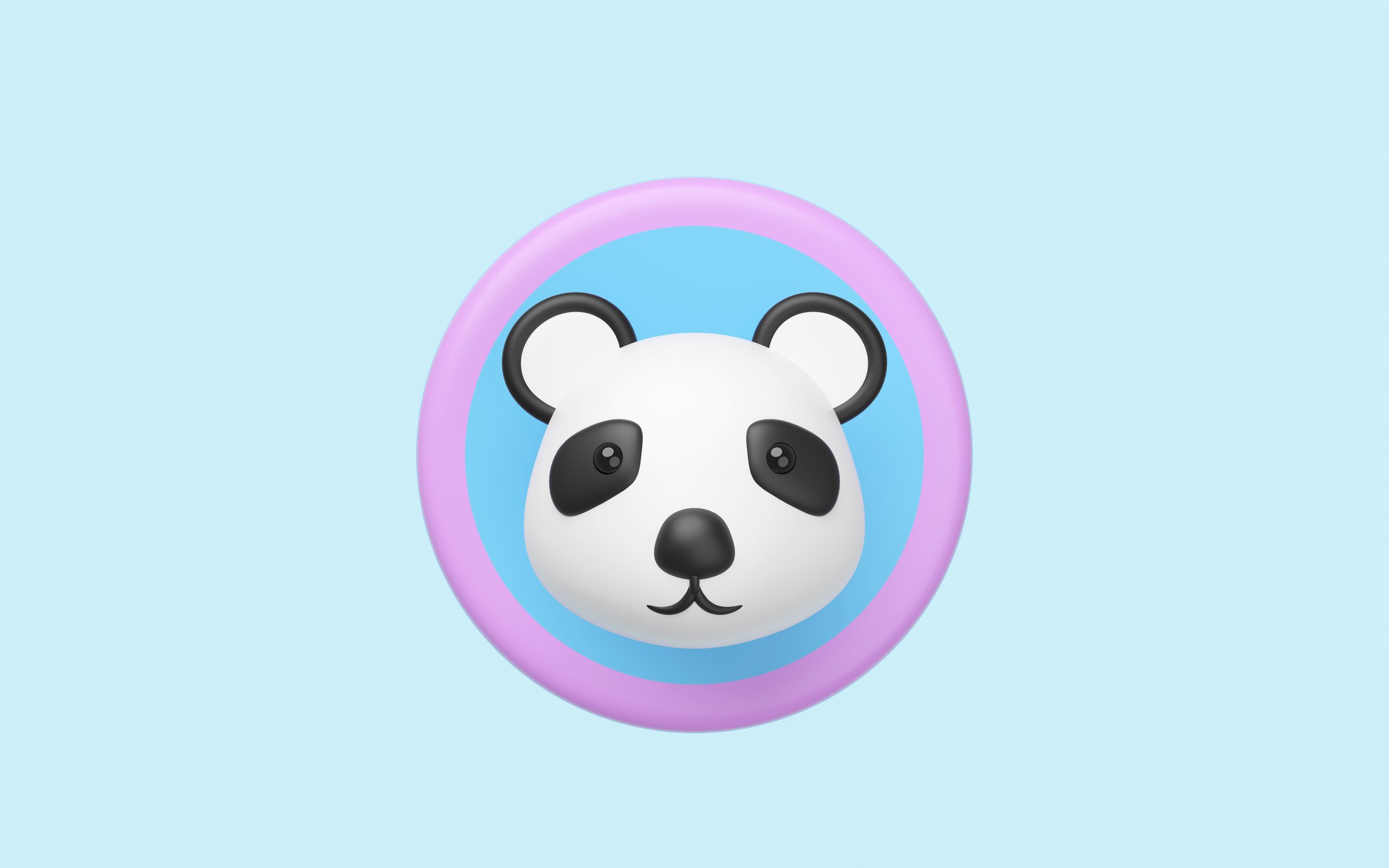 Cute panda icon
