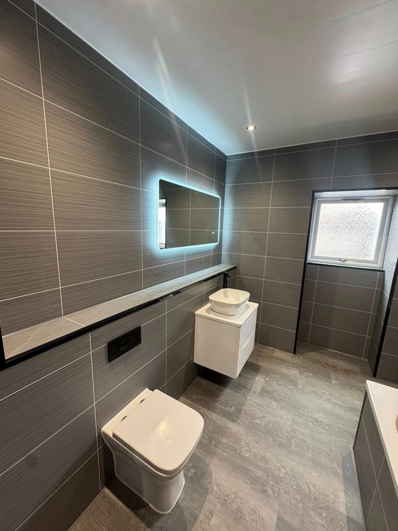 Walk-in shower installation