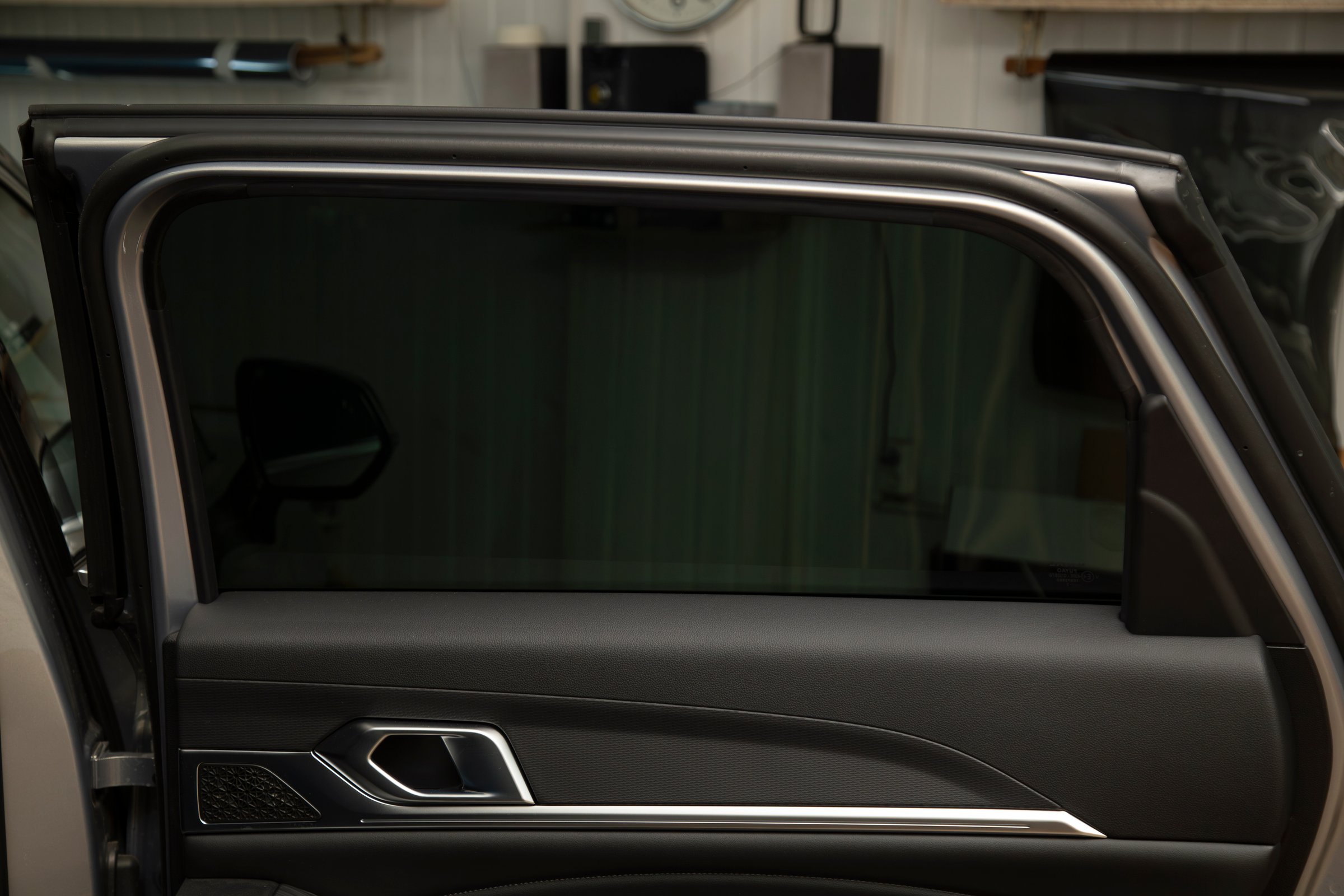 Tinting of car windows.Window film for car