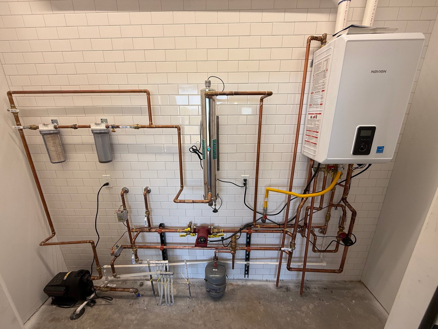 Combination Radiant Heat & Water Heater system installed in Durango, Colorado