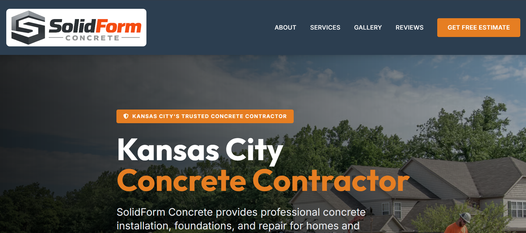 SolidForm Concrete website demo
