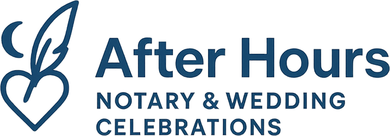 After Hours Notary & Wedding Celebrations Logo
