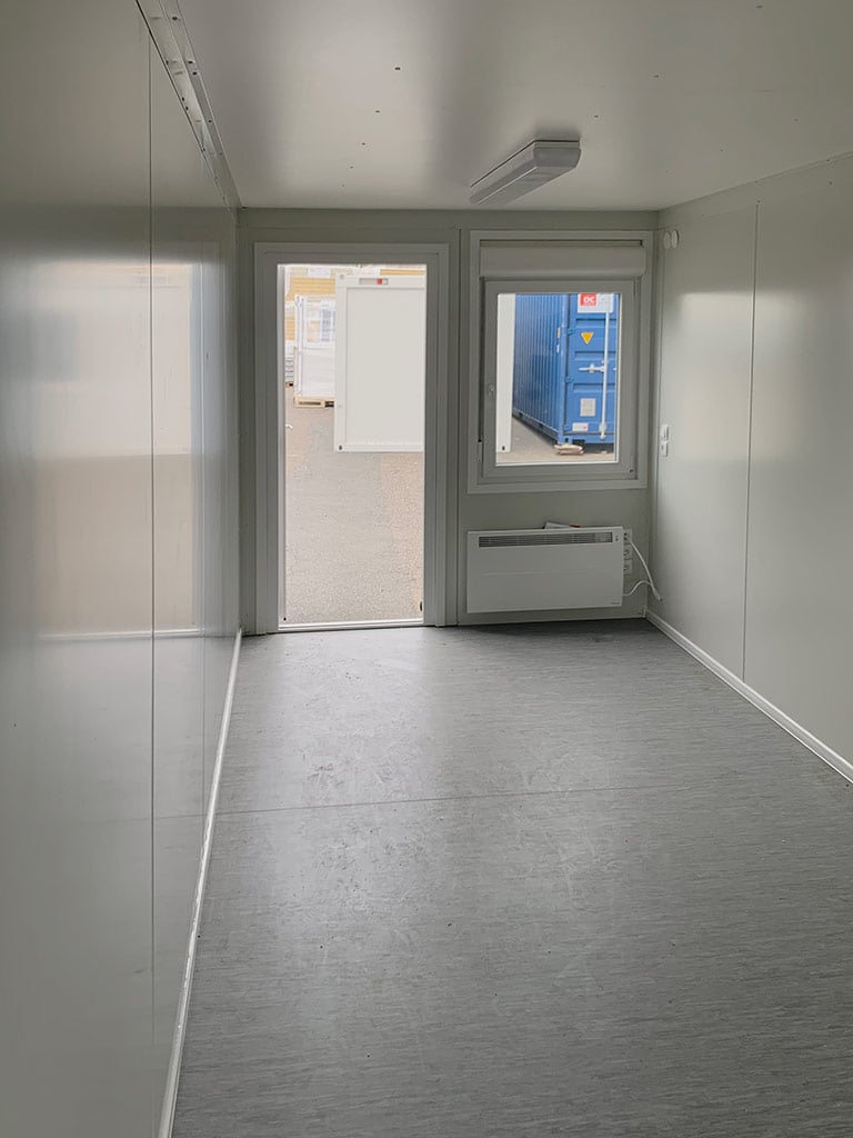 Flat pack container structural framework