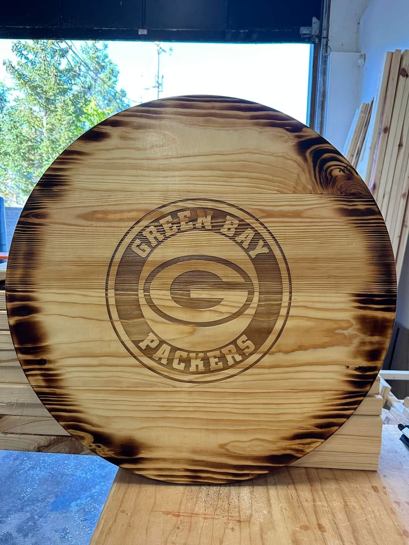 NFL team engraved table
