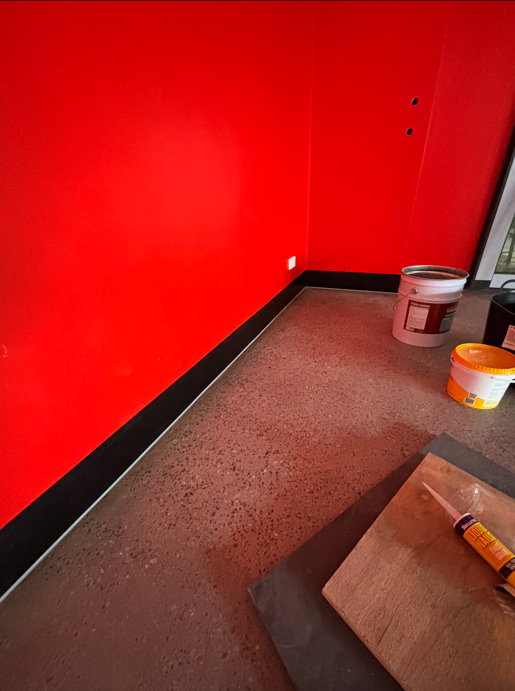 Caulking work example