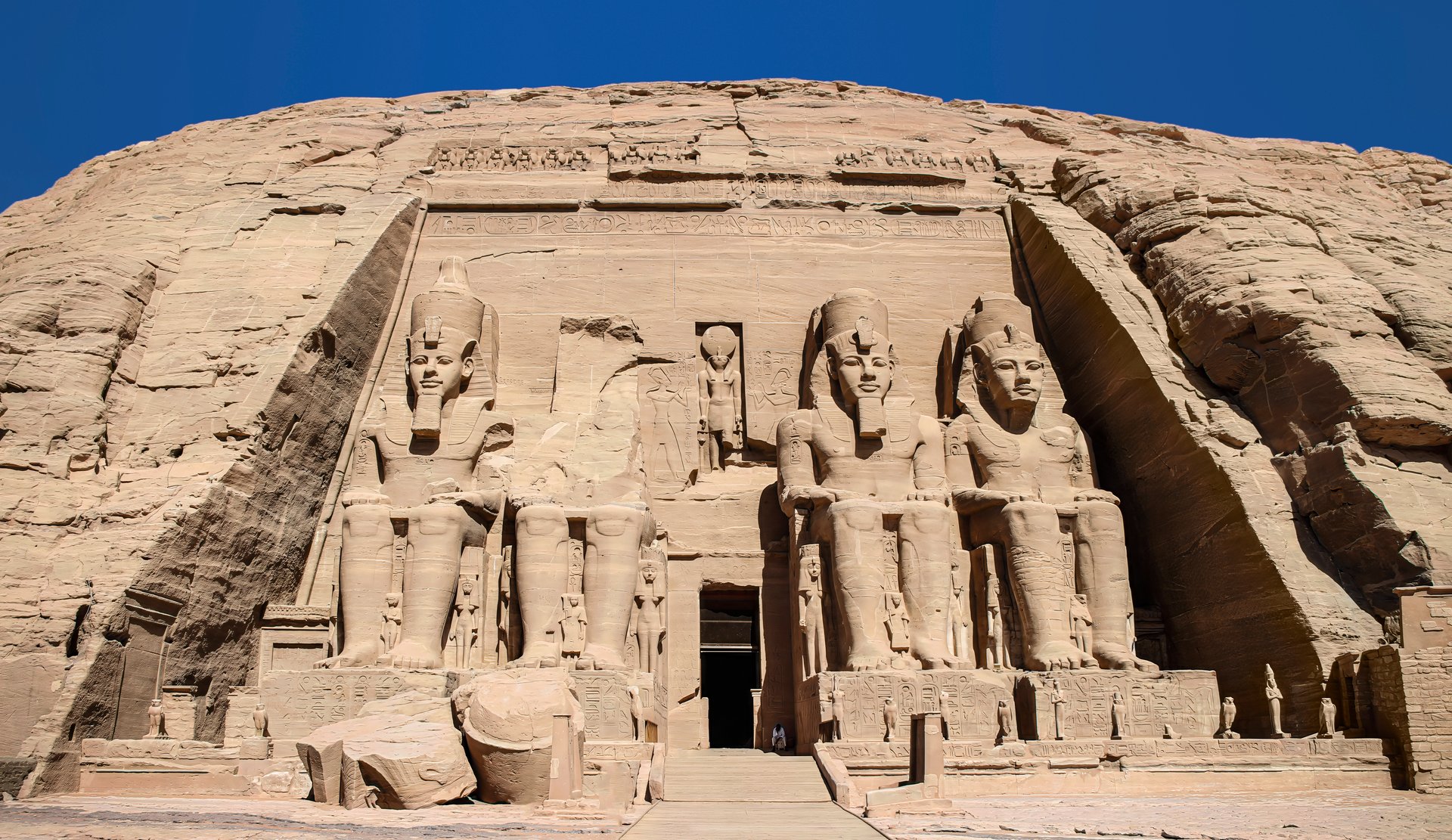The Front of the Abu Simbel Temple, Aswan, Egypt, Africa