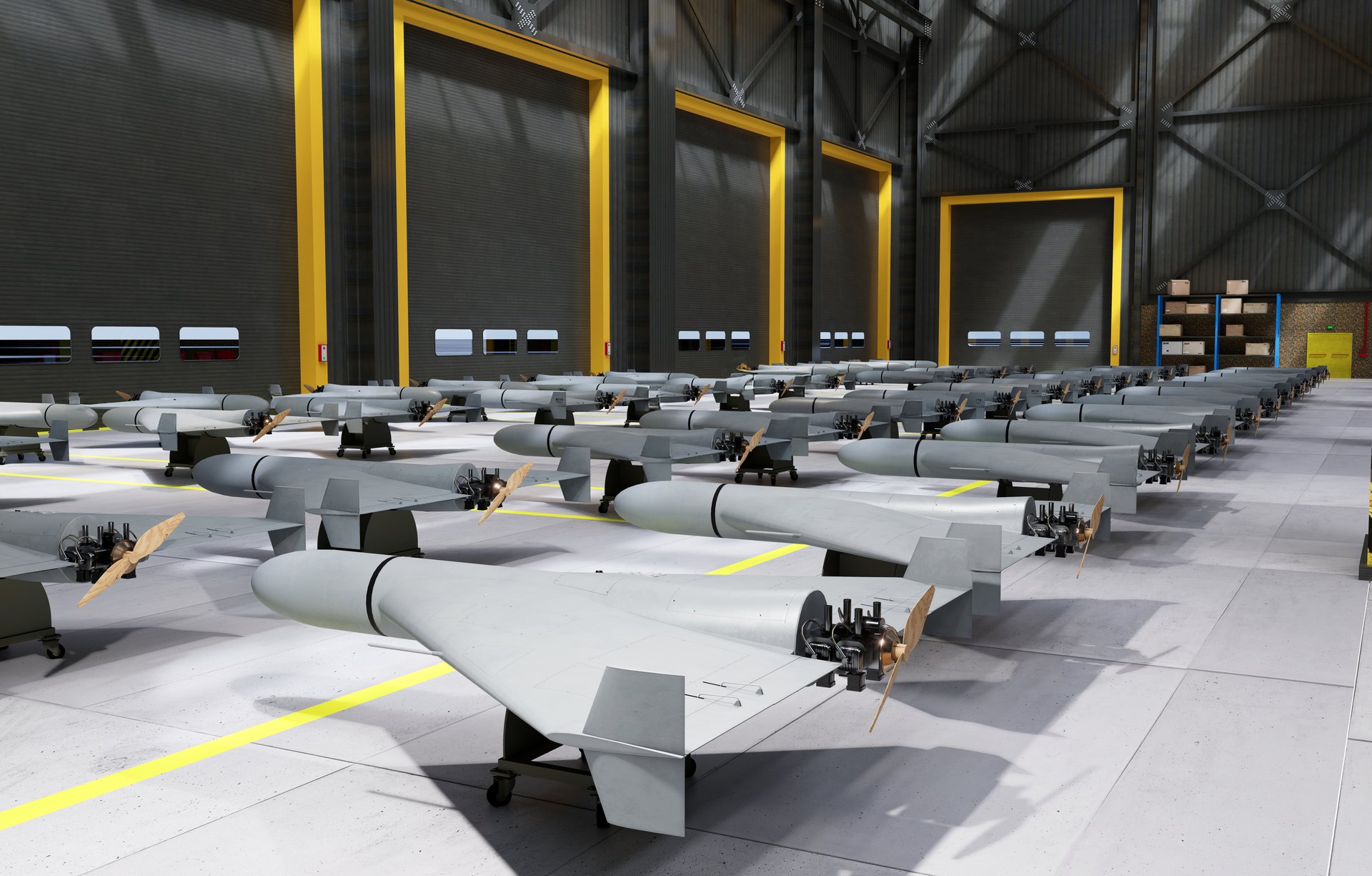 Long-range strike drone factory