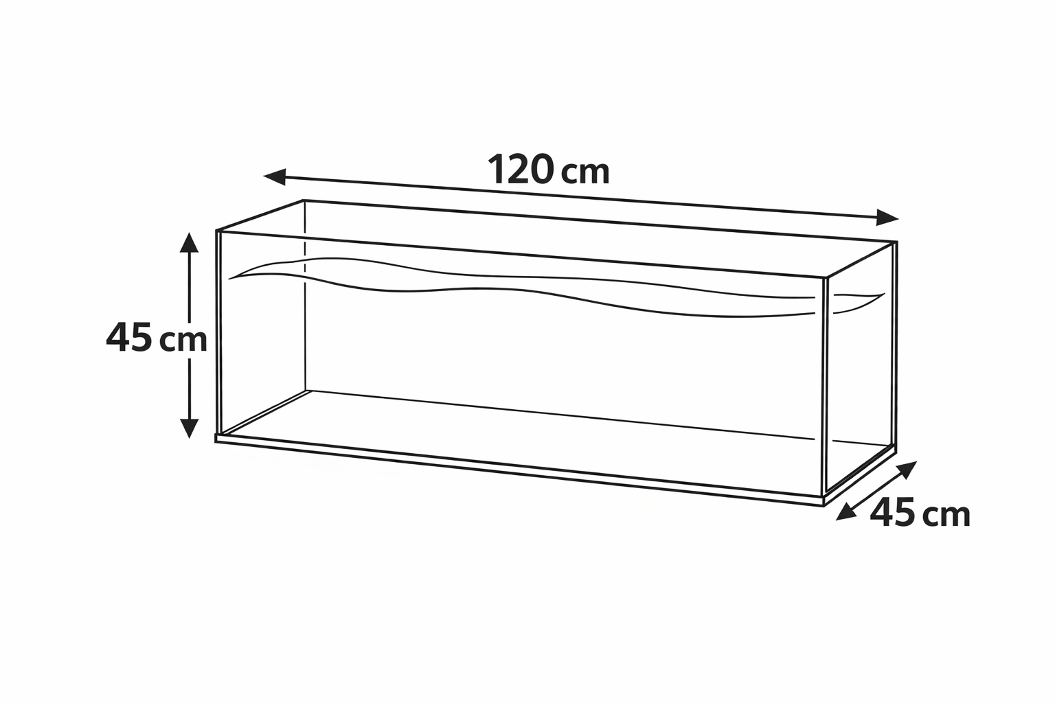 120x45x45 Planted Aquarium