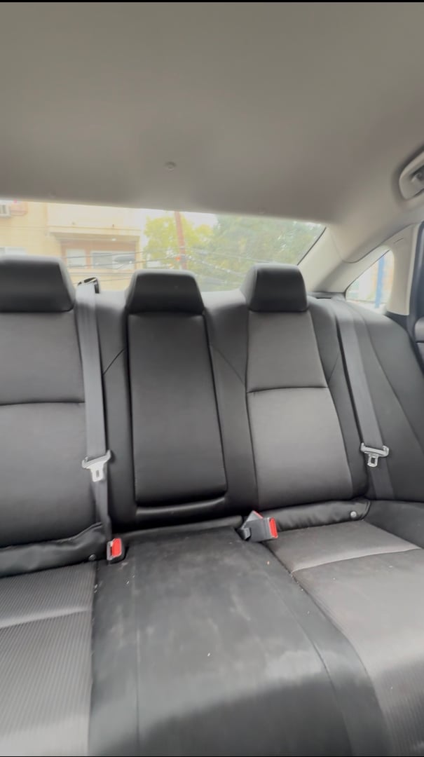 Dirty car interior before detailing