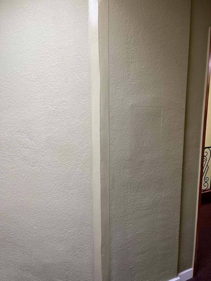 After - Wall repaired