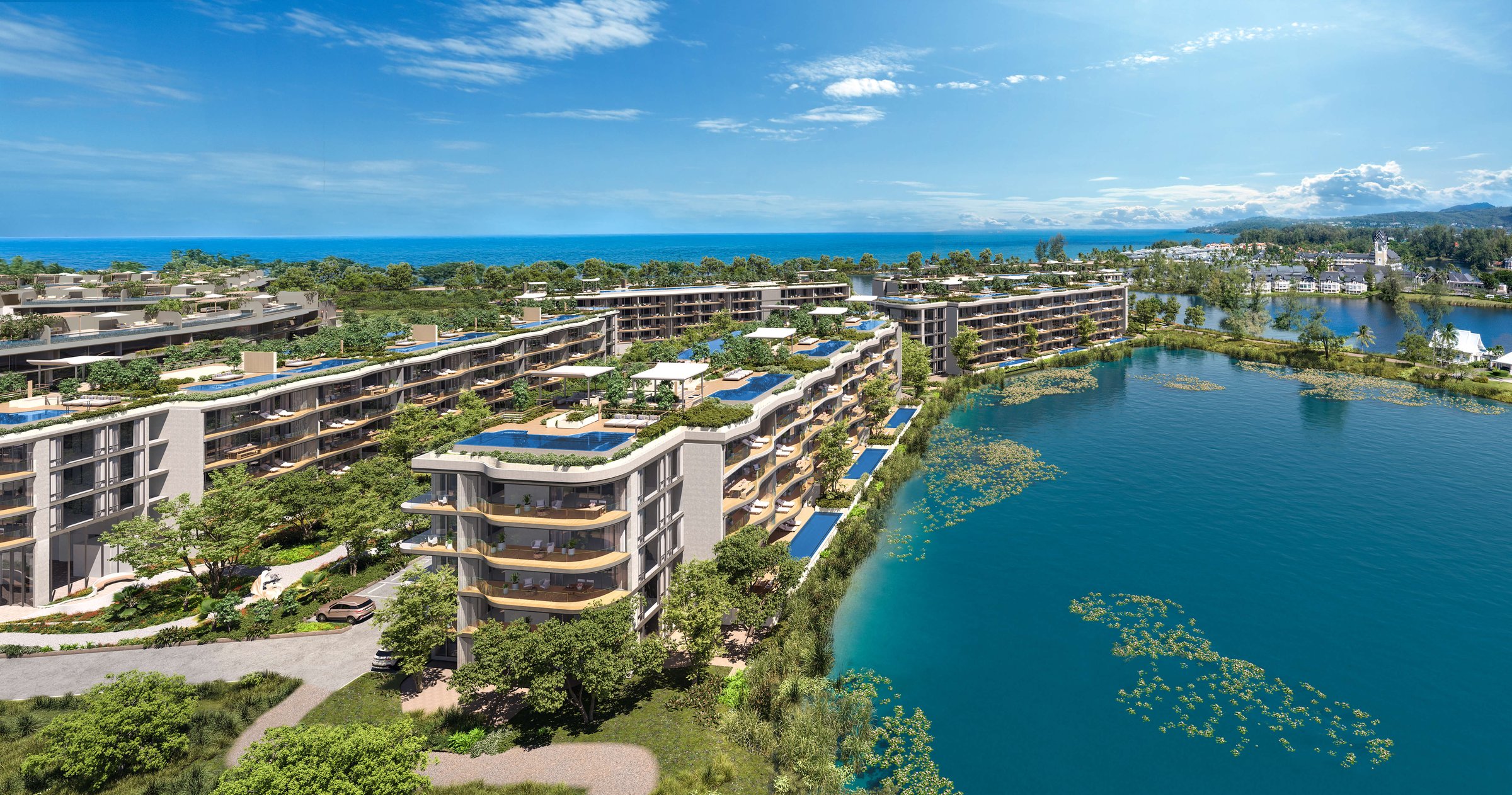 Luxury lake residence exterior