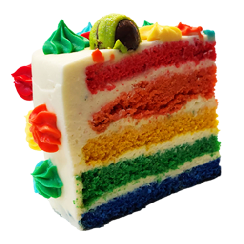 Pastel Rainbow rebanada