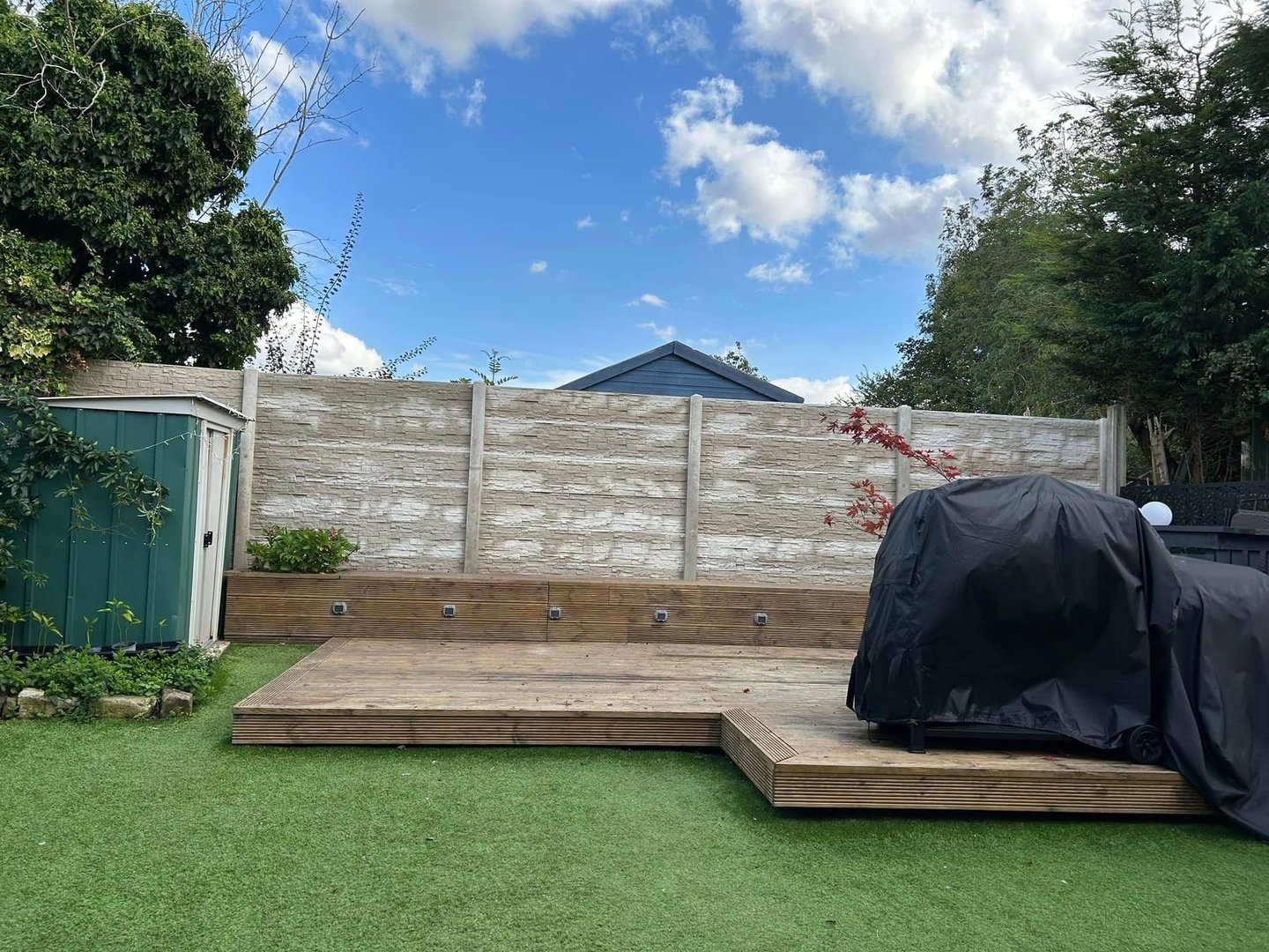 Garden fence installation