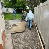 Fence construction project